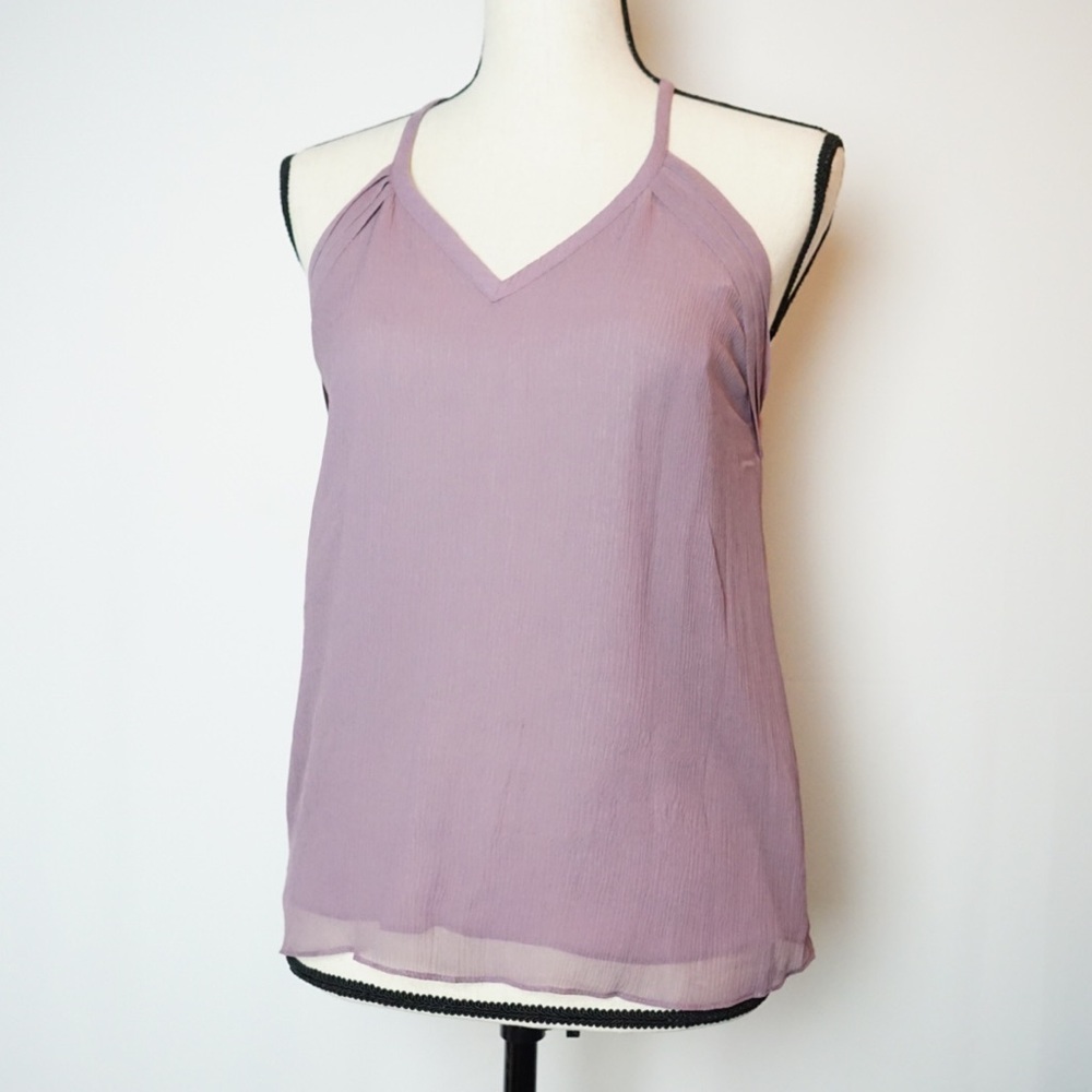 Women’s Blouse Silk Banana Republic Purple XS NWT